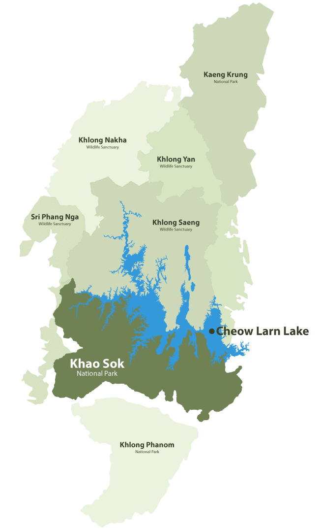 Khao Sok National Park Map