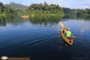 Kayaking lake nature Rainforest Jungle KhaoSokNationalPark ElephantHills